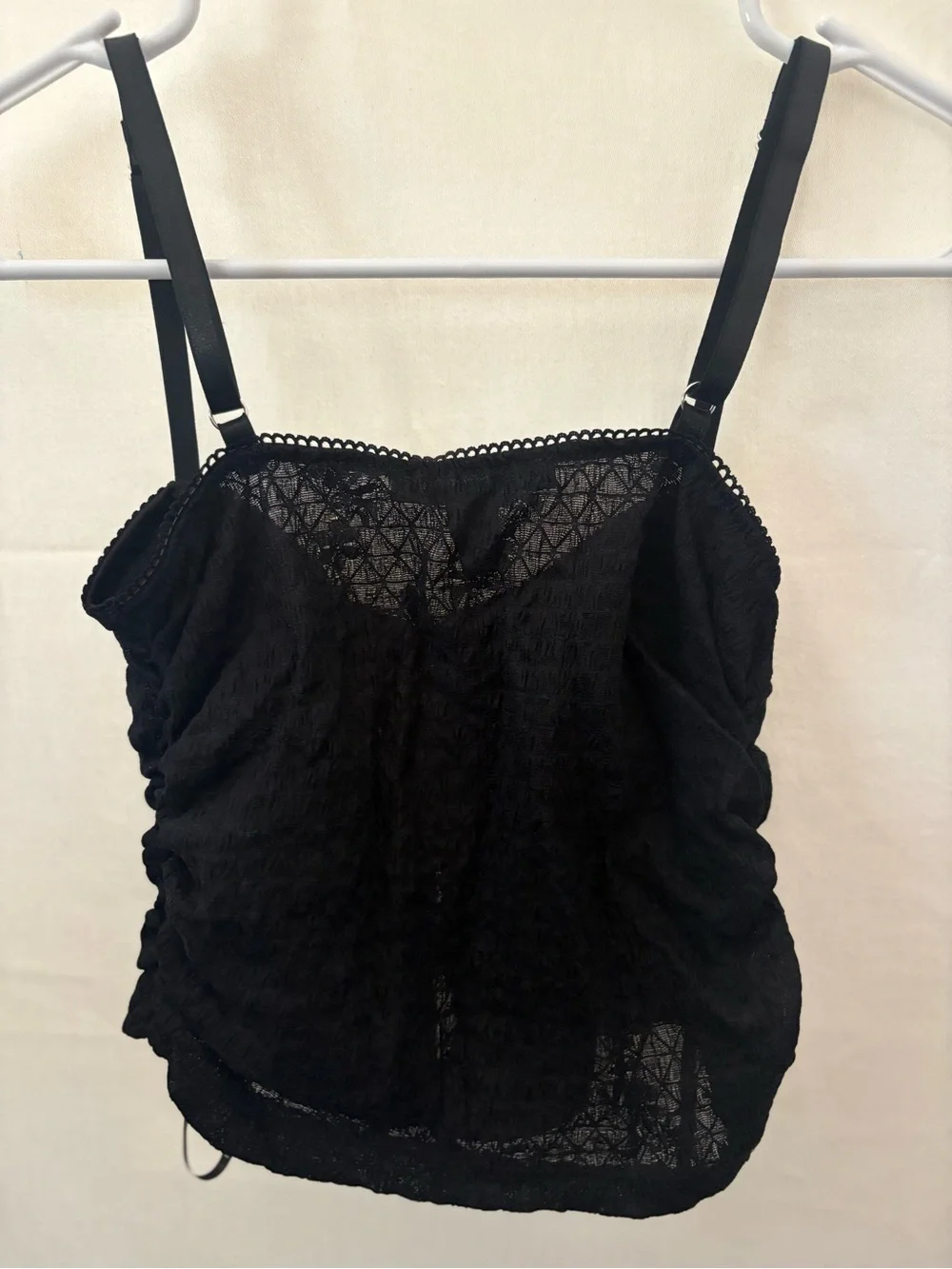 Forever 21 Black Lace Cami Bralette Top